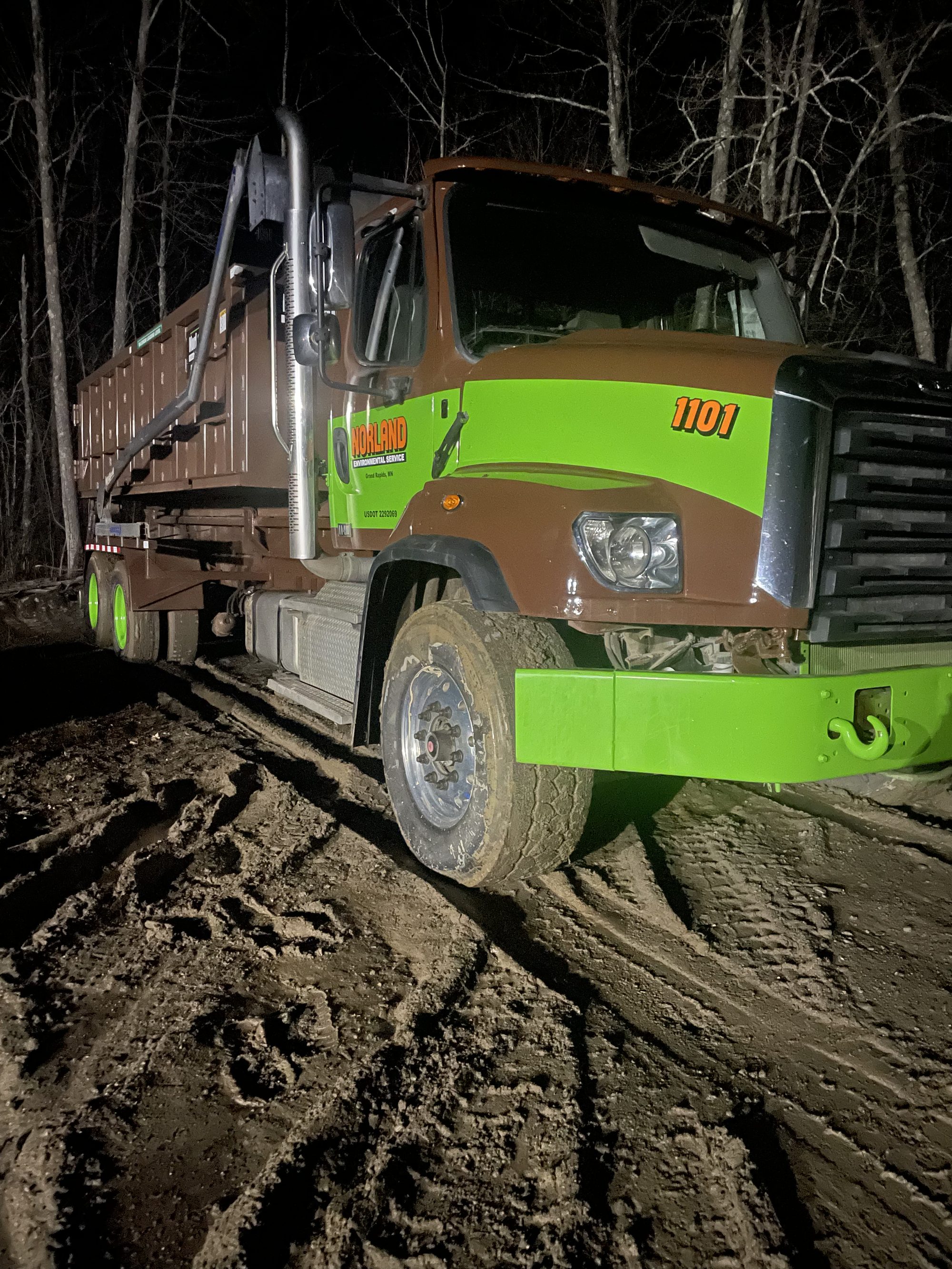 Walter's truck under moonlight