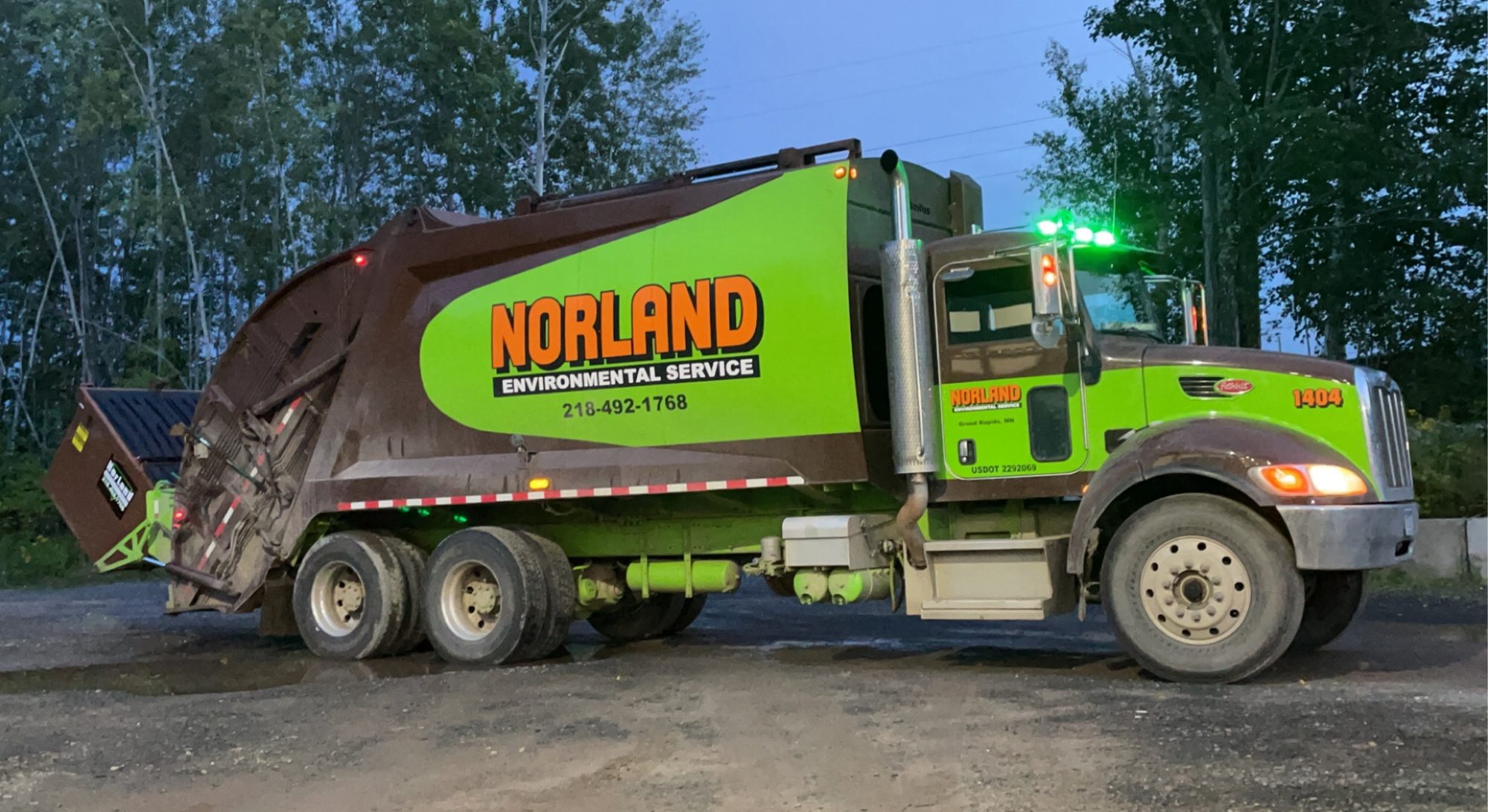 Walter's truck at dusk
